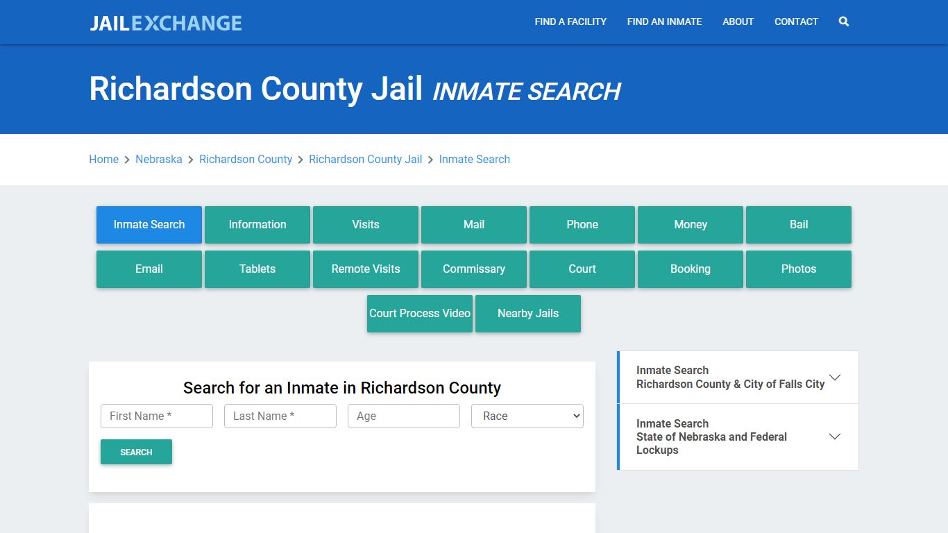 Richardson County Jail, NE Inmate Search: Roster & Mugshots